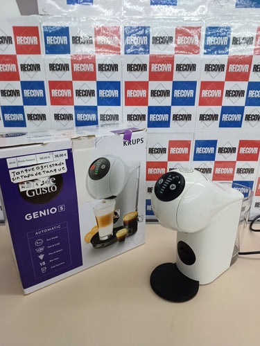 Cafetera cápsulas bebidas frías y calientes, Depósito agua 0.8 L, modo Eco, Thermoblock, apagado automático, Krups Nescafé Dolce Gusto Genio S.